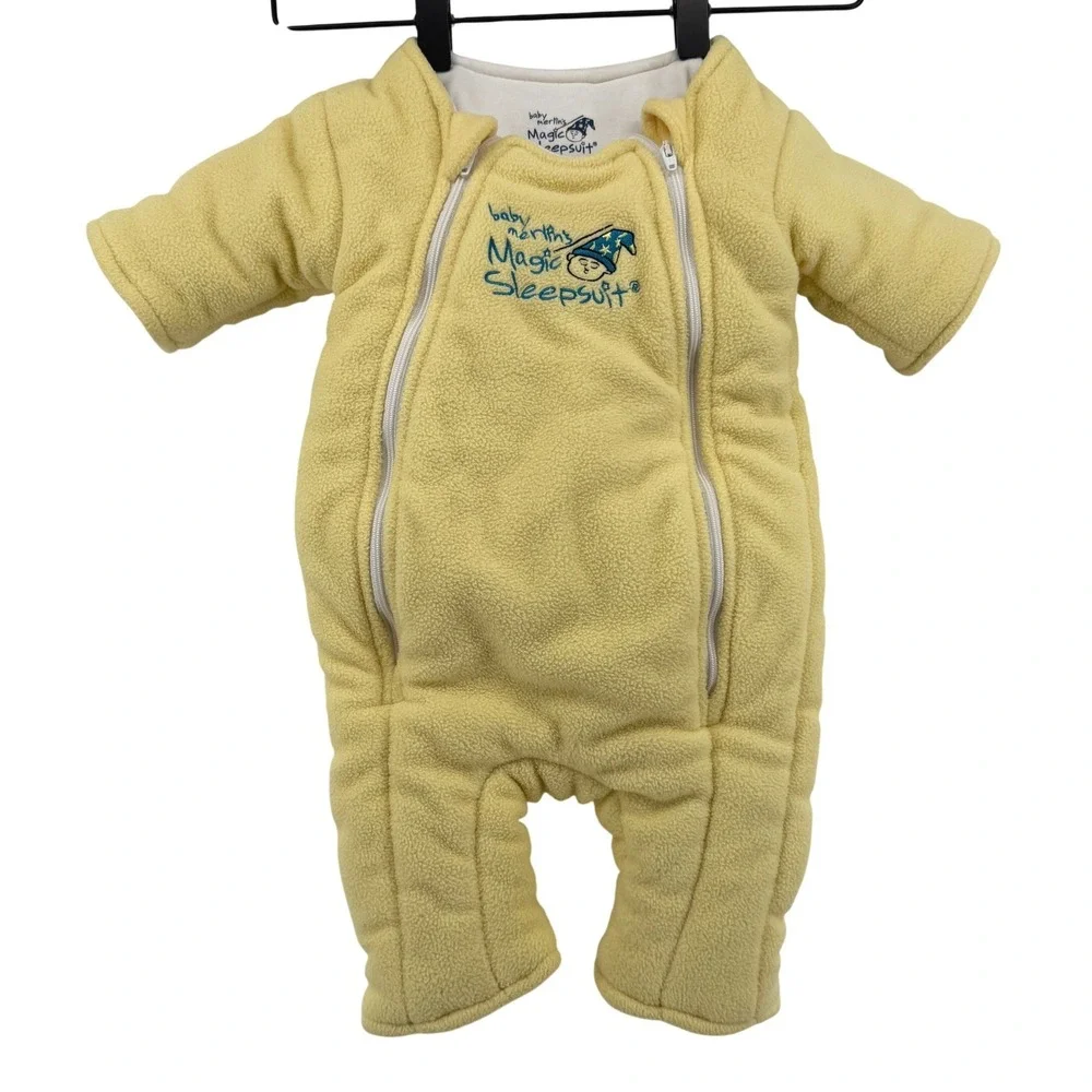 Baby Merlin's Magic Sleepsuit Yellow Large 6-9 Months 18-21 lbs Polyester Fleece